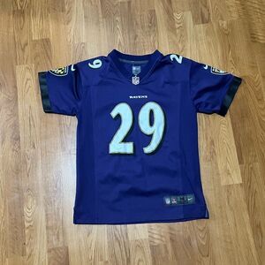 Baltimore Ravens Earl Thomas  Football Jersey by Nike Boys Size: Medium (10-12)